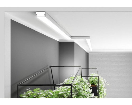 Profil LED aparent LOWI C10, aluminiu neanodizat, lungime 2m