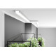 Profil LED aparent LOWI C10, aluminiu neanodizat, lungime 2m