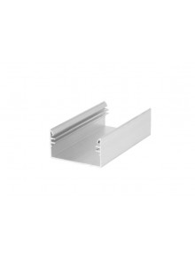 Profil LED aparent LOWI C10, aluminiu neanodizat, lungime 2m