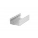 Profil LED aparent LOWI C10, aluminiu neanodizat, lungime 2m