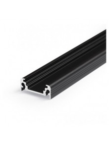 Profil LED aparent SURFACE 10, negru, lungime 2m