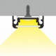 Profil LED aparent SURFACE 10, negru, lungime 2m