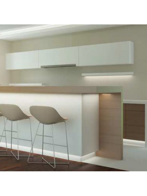 Profil LED aparent SURFACE 10, negru, lungime 2m