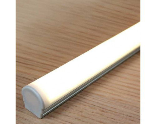Profil LED aparent UNI 12, aluminiu anodizat, lungime 2m