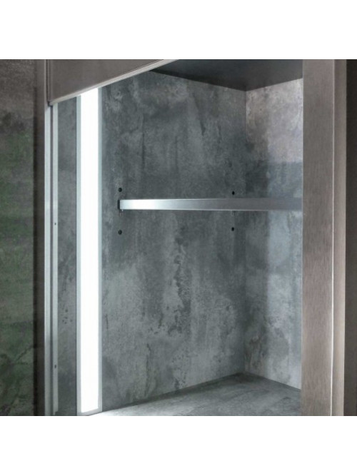 Profil LED încastrat FLAT 8, aluminiu anodizat, lungime 2m