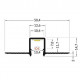 Profil LED încastrat HIDE10, aluminiu anodizat, lungime 2m
