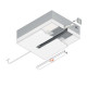 Profil LED încastrat HIDE10, aluminiu anodizat, lungime 2m