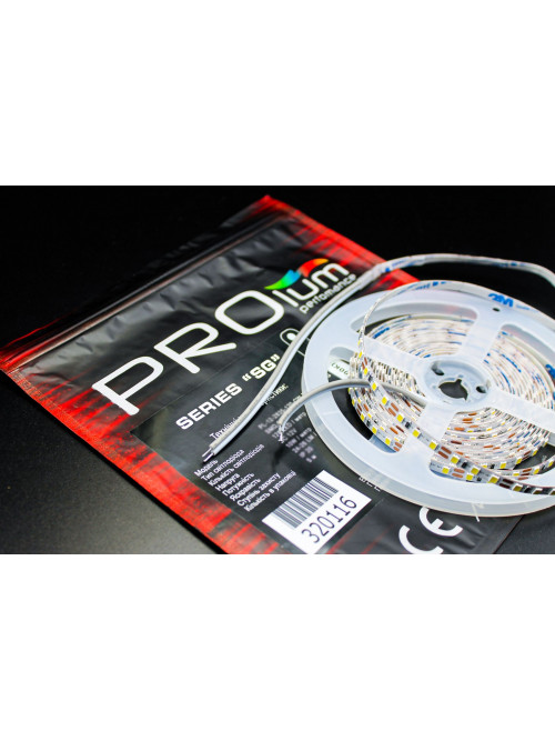 Светодиодная LED лента PROLUM™ 5 ММ 12V; 2835\120; IP20; Series "SG", Холодный-белый (9000-10000К)