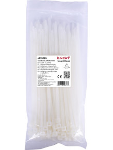 Кабельная стяжка e.ct.stand.280.4.white (100шт), белая