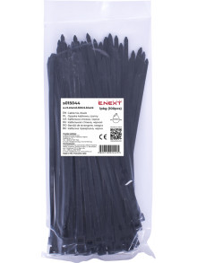 Кабельная стяжка e.ct.stand.300.5.black (100шт), черная