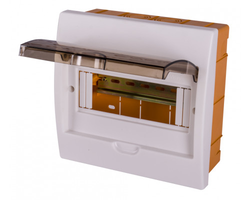 Корпус пластиковый 8-модульный e.plbox.stand.w.08k, встроенный