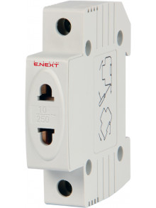 Розетка на DIN-рейку e.socket.stand.din, 230 В