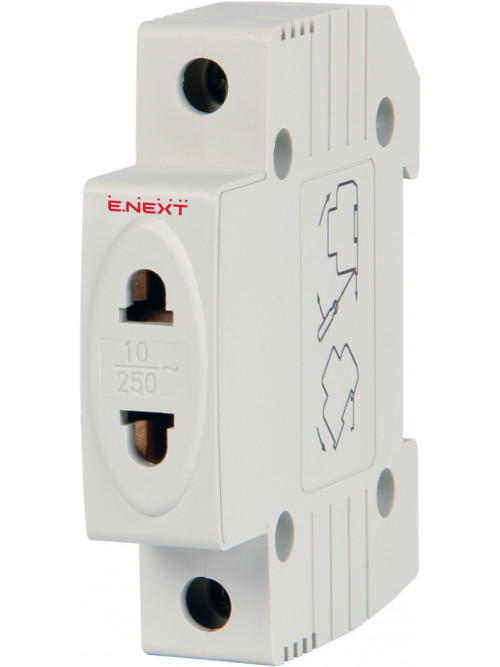 Розетка на DIN-рейку e.socket.stand.din, 230 В
