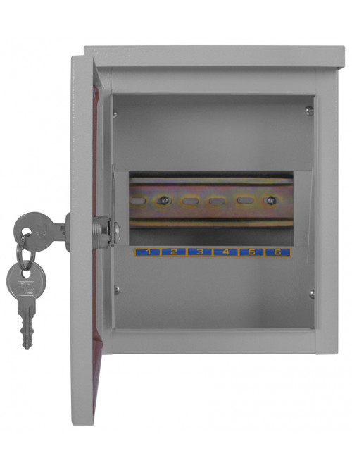 Шкаф e.mbox.stand.n.06.z метал.,  6мод., (210x166x120) IP54, навесной, с замком