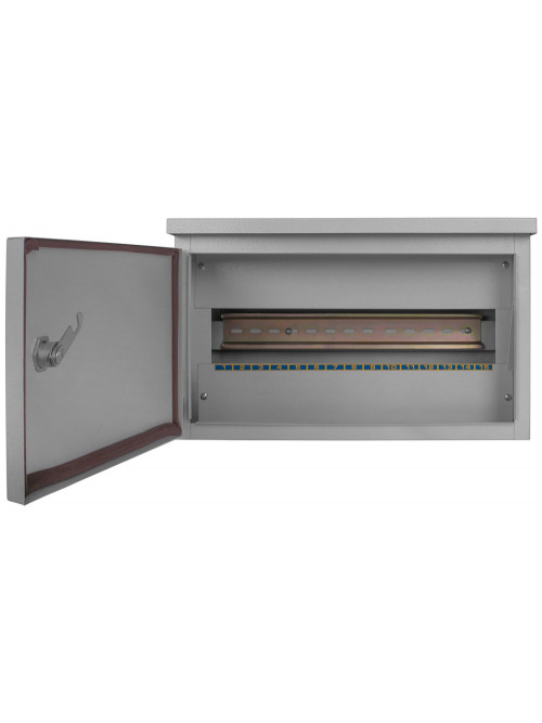 Шкаф e.mbox.stand.n.15.z метал., (210x346x120)  15мод.,  IP54, навесной, с замком