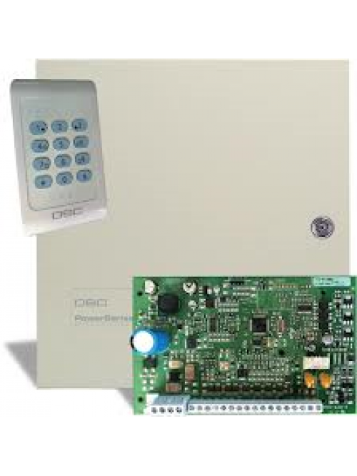 PC1404 KIT04-1WENG Centrala DSC+Tastatura LED PC1404RKZ+BOX