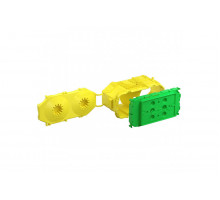 B¹ one-gang box Italian standard with 3 modules