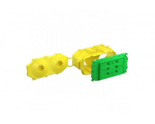 B¹ one-gang box Italian standard with 3 modules