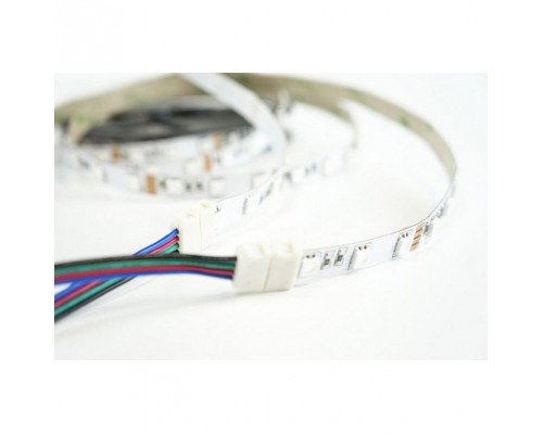 Кабель PROLUM™ для ленты 5050, RGB, 10 мм, + 1 зажим