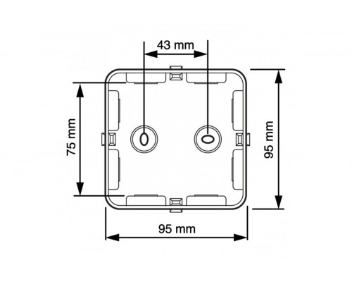 Junction box AK1-IP65, black, with 8 entries M20