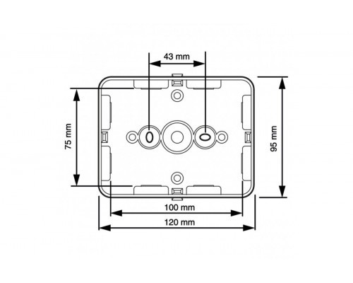 Junction box AK2-IP65 M20 with cable glands