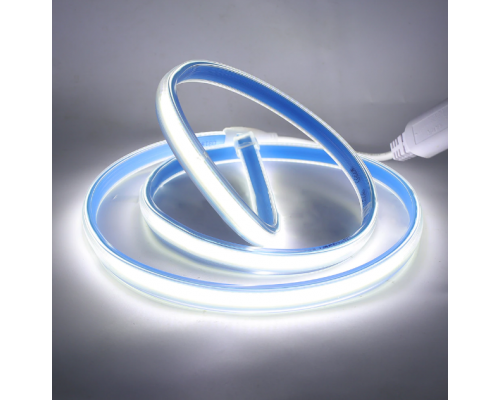 Banda LED PROLUM™ 220V; BUFNIŢĂ; 280 LED; IP68; 12 MM; Seria „S”, alb cald (2800-3200K)