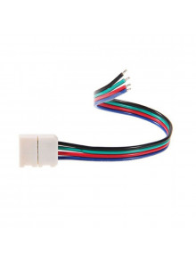 Кабель PROLUM™ для ленты 5050, RGB, 10 мм, + 1 зажим