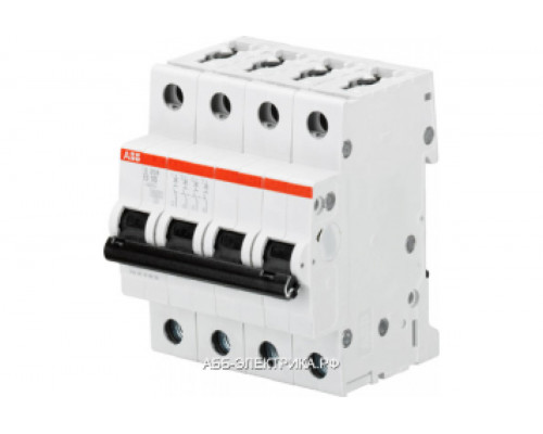 ABB S204 Автоматический выключатель 4P 63А (B) 6kA