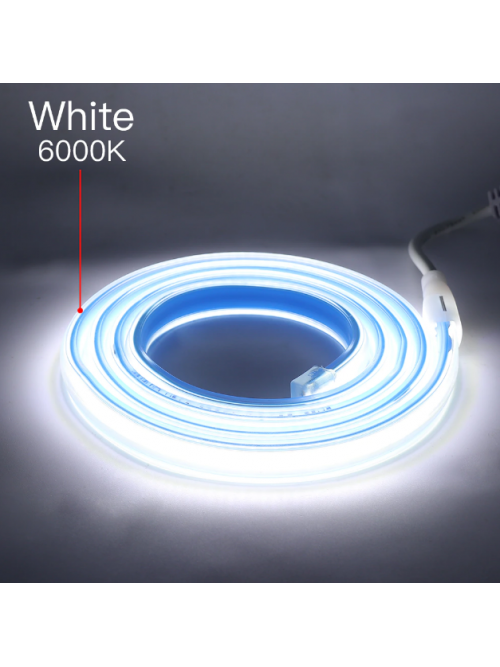 Светодиодная LED лента PROLUM™ 220V; СОВ; 280 LED; IP68; 12 ММ; Series "S", Тепло-Белый (2800-3200K)