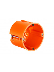 One-gang junction box for thin boardings, depth 61 mm