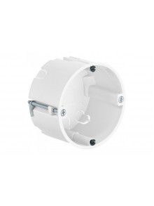 One-gang box for thin panelling, depth 41 mm, halogen-free