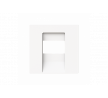 Cover plate TAE; UAE / TAE; USB / VGA / HDMI / loudspeaker 1 gang studio white matt - Busch-art linear