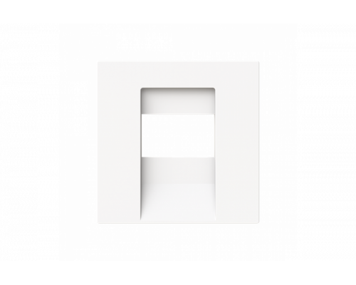 Cover plate TAE; UAE / TAE; USB / VGA / HDMI / loudspeaker 1 gang studio white matt - Busch-art linear