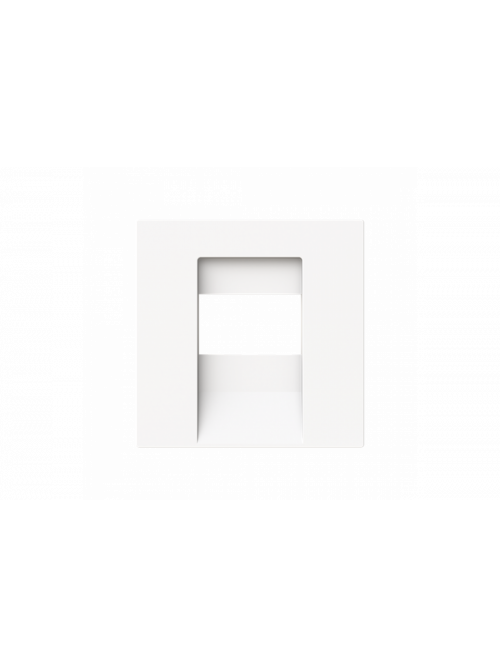 Cover plate TAE; UAE / TAE; USB / VGA / HDMI / loudspeaker 1 gang studio white matt - Busch-art linear