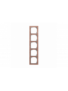 Cover Frame 5gang slate terra rosso - Busch-art linear