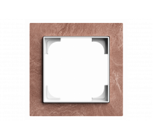 Cover frame 1gang slate terra rosso - Busch-art linear