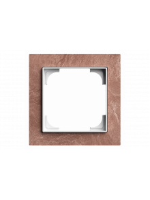 Cover frame 1gang slate terra rosso - Busch-art linear