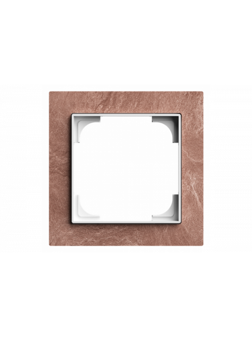 Cover frame 1gang slate terra rosso - Busch-art linear