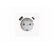 SCHUKO® USB-Socket insert Without imprint Safety Shutter Protective contact (SCHUKO) with USB AC studio white  - Busch-art linear