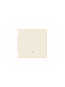 Busch-Jaeger – LFAW/A.1.63.11-82 Cover plate with legend with Symbol "arrows" ivory white - 63x63
