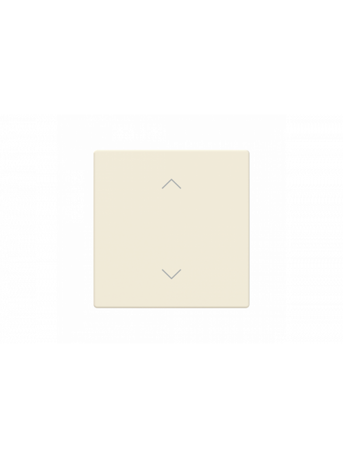 Busch-Jaeger – LFAW/A.1.63.11-82 Cover plate with legend with Symbol "arrows" ivory white - 63x63