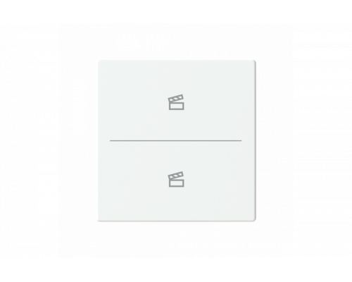 Busch-Jaeger – LFST/A.2.63.11-884 Cover plate with legend with Symbol "scene" studio white matt - 63x63