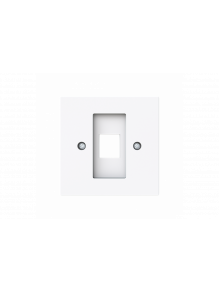 Cover plate Modular Jack 1 gang studio white - Busch-art linear
