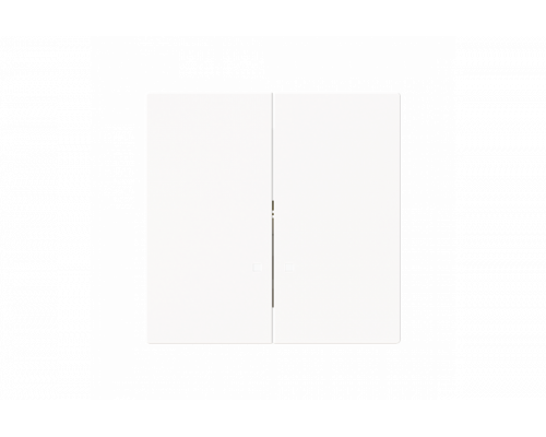 Busch-Jaeger – 1785/11 K-44M Zentralscheibe mit Aufdruck DO NOT DISTURB, MAKE UP ROOM für Schalter/Taster,  zweiteilige Wippe studioweiß matt - Busch-art linear®