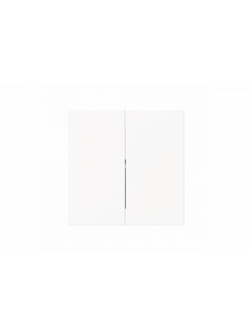 Busch-Jaeger – 1785/11 K-44M Zentralscheibe mit Aufdruck DO NOT DISTURB, MAKE UP ROOM für Schalter/Taster,  zweiteilige Wippe studioweiß matt - Busch-art linear®