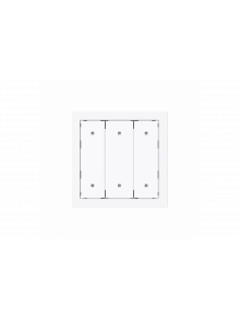 Rocker for Switch/push button Three-part rocker studio white - Busch-art linear