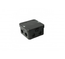 Junction box AK1-IP65, black, with 8 entries M20