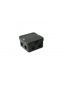 Junction box AK1-IP65, black, with 8 entries M20