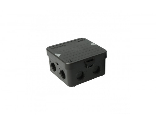 Junction box AK1-IP65, black, with 8 entries M20