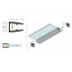 профиль LED MIKRO10 2000 анодированный + mocowanie LED MIKRO10 2000 /op